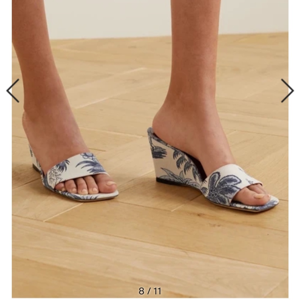 STAUD Billie Wedge Slides